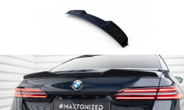 Heck Spoiler Aufsatz Abrisskante 3D passend für BMW M5 Limousine G90 schwarz Hochglanz