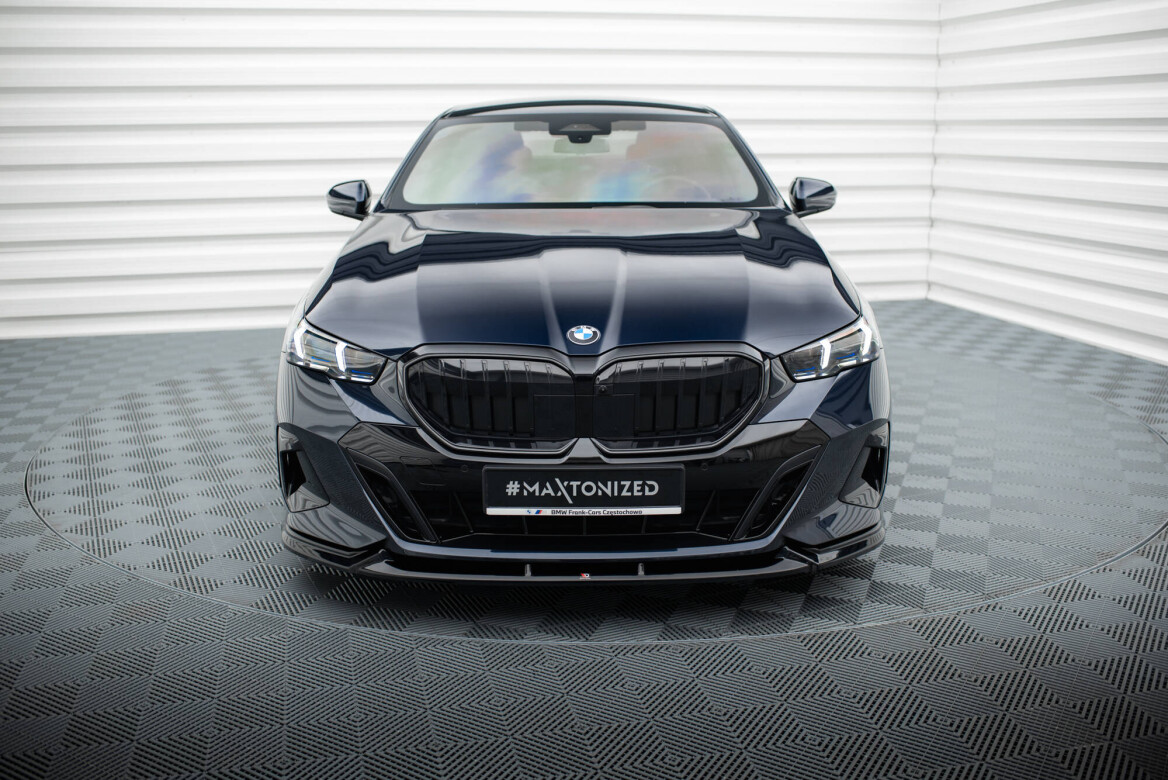 Cup Spoilerlippe Front Ansatz V.1 für BMW 5er M-Paket G60 schwarz