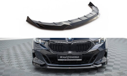 Cup Spoilerlippe Front Ansatz V.2 für BMW 5er / i5 M-Paket G60 schwarz Hochglanz