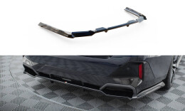 Mittlerer Cup Diffusor Heck Ansatz DTM Look V.1 für BMW 5er / i5 M-Paket G60 schwarz Hochglanz