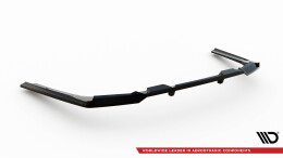 Mittlerer Cup Diffusor Heck Ansatz V.2 passend für BMW 5er / i5 M-Paket G60 schwarz Hochglanz