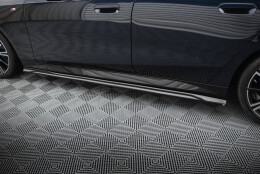 Street+ Seitenschweller Leisten V.1 passend für BMW 5er M-Paket Limousine / Touring G60 / G61 schwarz Hochglanz