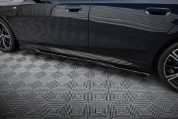 Street+ Seitenschweller Leisten V.2 passend für BMW 5er M-Paket Limousine / Touring G60 / G61 schwarz Hochglanz