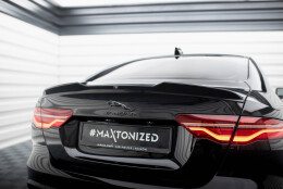 Heck Spoiler Aufsatz Abrisskante 3D passend für Jaguar XE X760 Facelift schwarz Hochglanz
