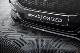Cup Spoilerlippe Front Ansatz V.1 passend für Jaguar XE X760 Facelift schwarz Hochglanz
