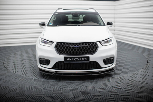 Street+ Spoilerlippe Front Ansatz passend für Chrysler Pacifica Mk2 FL schwarz Hochglanz