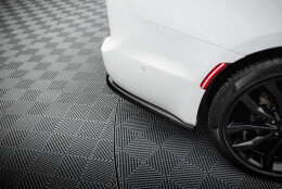 Mittlerer Cup Diffusor Heck Ansatz DTM Look passend für Chrysler Pacifica Mk2 Facelift schwarz Hochglanz