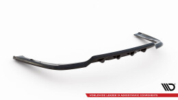 Mittlerer Cup Diffusor Heck Ansatz DTM Look passend für Chrysler Pacifica Mk2 Facelift schwarz Hochglanz