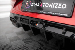 Heck Ansatz Diffusor für Cupra Leon Hatchback Mk1 schwarz Hochglanz