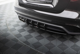 Street Pro Heckschürze Heck Ansatz Diffusor passend für Jaguar XE X760 Facelift SCHWARZ