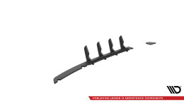 Street Pro Heckschürze Heck Ansatz Diffusor passend für Jaguar XE X760 FL schwarz-rot