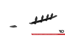 Street Pro Heckschürze Heck Ansatz Diffusor passend für Jaguar XE X760 FL rot