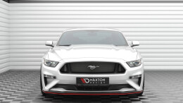 Cup Spoilerlippe Front Ansatz V.2 für Ford Mustang Mk6 FL schwarz Hochglanz