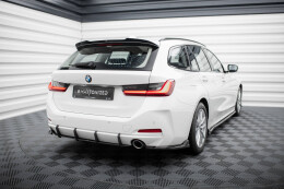 Street Pro Heckschürze Heck Ansatz Diffusor für BMW 3er Limousine / Touring G20 / G21 Facelift SCHWARZ