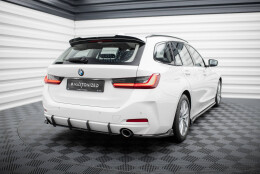 Street Pro Heckschürze Heck Ansatz Diffusor passend für BMW 3er Limousine / Touring G20 / G21 Facelift rot