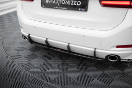 Street Pro Heckschürze Heck Ansatz Diffusor passend für BMW 3er Limousine / Touring G20 / G21 Facelift rot