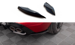 Heck Ansatz Flaps Diffusor V.2 passend für Cupra Leon Hatchback Mk1 schwarz Hochglanz