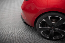 Heck Ansatz Flaps Diffusor V.2 passend für Cupra Leon Hatchback Mk1 schwarz Hochglanz