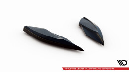 Heck Ansatz Flaps Diffusor V.2 passend für Cupra Leon Hatchback Mk1 schwarz Hochglanz