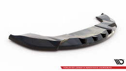 Cup Spoilerlippe Front Ansatz V.2 passend für Tesla Model X Mk1 Facelift schwarz Hochglanz