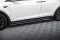 Seitenschweller Ansatz Cup Leisten für Tesla Model X Mk1 Facelift schwarz Hochglanz
