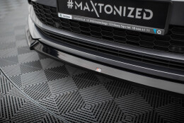 Cup Spoilerlippe Front Ansatz V.1 passend für Skoda Kodiaq Sportline Mk1 Facelift schwarz Hochglanz