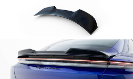 Heck Spoiler Aufsatz Abrisskante 3D passend für Porsche Taycan Turbo S Mk1 schwarz Hochglanz