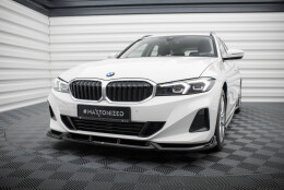 Cup Spoilerlippe Front Ansatz passend für BMW 3er Limousine / Touring G20 / G21 Facelift schwarz Hochglanz