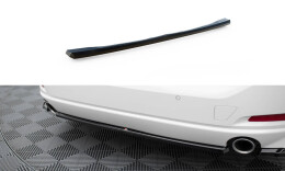 Mittlerer Cup Diffusor Heck Ansatz passend für BMW 3er Limousine / Touring G20 / G21 Facelift schwarz Hochglanz