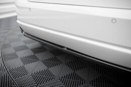 Mittlerer Cup Diffusor Heck Ansatz passend für BMW 3er Limousine / Touring G20 / G21 Facelift schwarz Hochglanz