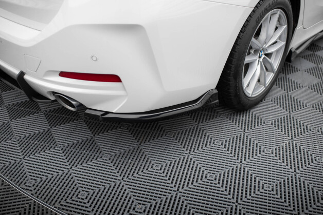 Heck Ansatz Flaps Diffusor passend für BMW 3er Limousine / Touring G20 / G21 Facelift schwarz Hochglanz