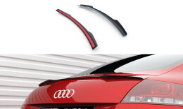 Heck Spoiler Aufsatz Abrisskante passend für Audi TT 8J schwarz Hochglanz