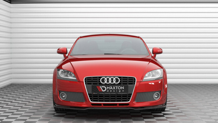 Cup Spoilerlippe Front Ansatz V.2 passend für Audi TT 8J schwarz Hochglanz