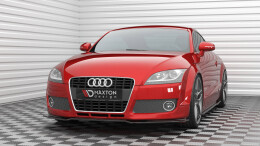 Cup Spoilerlippe Front Ansatz V.2 passend für Audi TT 8J schwarz Hochglanz