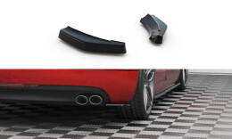Heck Ansatz Flaps Diffusor passend für Audi TT 3.2 V6 8J schwarz Hochglanz