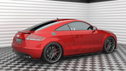 Heck Ansatz Flaps Diffusor passend für Audi TT 3.2 V6 8J schwarz Hochglanz