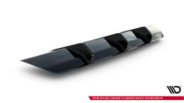 Heck Ansatz Diffusor für Audi A1 S-Line GB schwarz Hochglanz