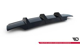 Heck Ansatz Diffusor passend für Audi A1 S-Line GB schwarz Hochglanz
