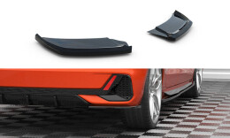 Heck Ansatz Flaps Diffusor V.2 für Audi A1 S-Line GB schwarz Hochglanz