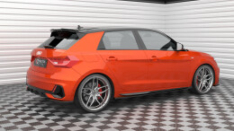 Heck Ansatz Flaps Diffusor V.2 passend für Audi A1 S-Line GB schwarz Hochglanz