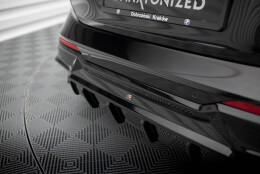 Heck Ansatz Diffusor passend für BMW 2 G42 schwarz...