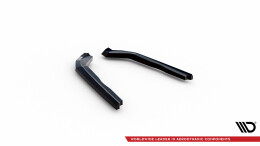 Heck Ansatz Flaps Diffusor V.3 passend für BMW 2 G42 schwarz Hochglanz