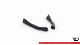 Heck Ansatz Flaps Diffusor V.4 passend für BMW 2 G42 schwarz Hochglanz