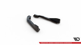Heck Ansatz Flaps Diffusor V.4 passend für BMW 2 G42 schwarz Hochglanz