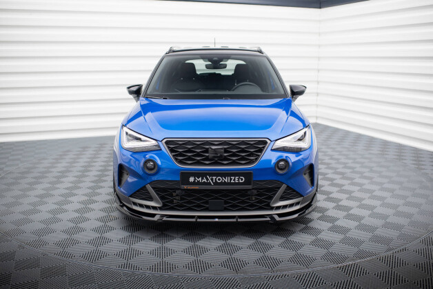 Cup Spoilerlippe Front Ansatz passend für Seat Arona FR Mk1 Facelift schwarz Hochglanz