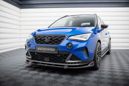Cup Spoilerlippe Front Ansatz passend für Seat Arona FR Mk1 Facelift schwarz Hochglanz