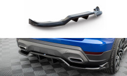 Mittlerer Cup Diffusor Heck Ansatz DTM Look passend für Seat Arona FR Mk1 Facelift schwarz Hochglanz