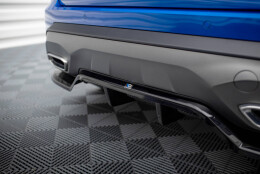 Mittlerer Cup Diffusor Heck Ansatz DTM Look passend für Seat Arona FR Mk1 Facelift schwarz Hochglanz