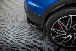 Mittlerer Cup Diffusor Heck Ansatz DTM Look passend für Seat Arona FR Mk1 Facelift schwarz Hochglanz