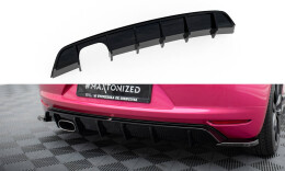 Heck Ansatz Diffusor V.1 passend für VW Scirocco Mk3 schwarz Hochglanz